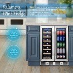Kalamera 24'' Dual Zone Beverage and Wine Cooler