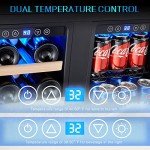 Kalamera 24'' Dual Zone Beverage and Wine Cooler