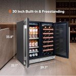 30" Dual Zone Wine and Beverage Fridge