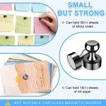 12Pack Strong Black Fridge and Whiteboard Magnets