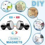 12Pack Strong Black Fridge and Whiteboard Magnets