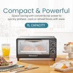 Elite Gourmet 9L Countertop Toaster Oven with Timer