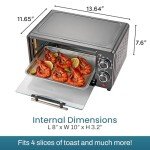 Elite Gourmet 9L Countertop Toaster Oven with Timer