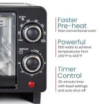 Elite Gourmet 9L Countertop Toaster Oven with Timer