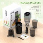 Slow Masticating Cold Press Juicer with Large Chute