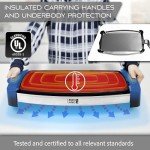 LEBENLANG 1500W Portable Electric Barbecue Griddle