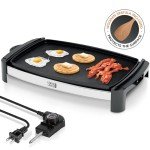 LEBENLANG 1500W Portable Electric Barbecue Griddle