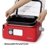 Presto Nomad 6-Quart Traveling Slow Cooker, Red