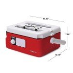 Presto Nomad 6-Quart Traveling Slow Cooker, Red