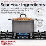 Magic Mill 10 Quart Slow Cooker with Glass Lid