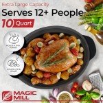 Magic Mill 10 Quart Slow Cooker with Glass Lid