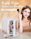 NISHCON 4L Mini Fridge for Skincare with Mirror