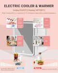 NISHCON 4L Mini Fridge for Skincare with Mirror