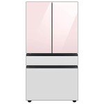 SAMSUNG 4-Door White Glass French Door Refrigerator