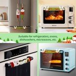 Christmas Snowman Refrigerator Handle Covers, Set of 4