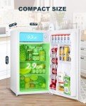 Upstreman 3.2 Cu.Ft Mini Fridge with Freezer