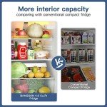 BANGSON 4.0 Cu.Ft Small Fridge with Freezer