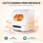 Compact Portable Tabletop Dishwasher with 5 Programs