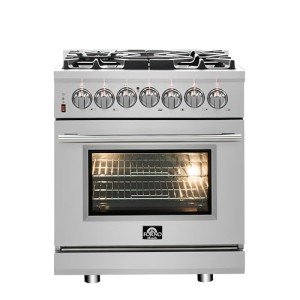 Forno Massimo 30" Dual Fuel Range with Griddle