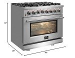 Forno Massimo 30" Dual Fuel Range with Griddle