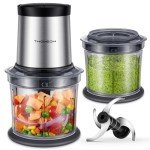 TWOMEOW 4-Cup Electric Food Processor & Chopper