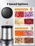 TWOMEOW 4-Cup Electric Food Processor & Chopper