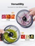 TWOMEOW 4-Cup Electric Food Processor & Chopper