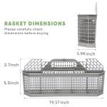 Universal Dishwasher Silverware Basket for Major Brands