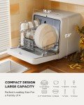 Silonn Portable Mini Countertop Dishwasher with 8 Modes