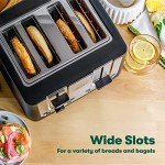 Bella 4-Slice Toaster with Wide Slots & Auto Shut Off