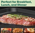 Runruii 25x10.5 Inch Electric Griddle with Temperature Control