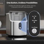 Kismile Countertop Nugget Ice Maker Machine