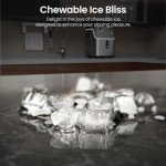 Kismile Countertop Nugget Ice Maker Machine
