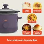 Bella 1.5 Qt Slow Cooker with Heat Control
