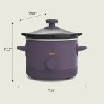 Bella 1.5 Qt Slow Cooker with Heat Control