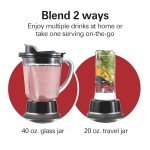 Hamilton Beach Wave Action Blender with Travel Jar