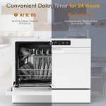 COSTWAY Compact Countertop Dishwasher with 6 Settings