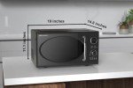 Emerson Retro Compact 800W Microwave Oven, Black