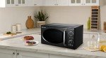 Emerson Retro Compact 800W Microwave Oven, Black