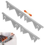 Adjustable Stainless Steel Stove Gap Cover - 2 Pcs