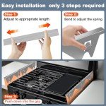 Adjustable Stainless Steel Stove Gap Cover - 2 Pcs