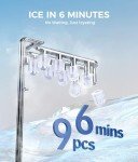 Ecozy Portable Countertop Ice Maker - 9 Bullet Cubes