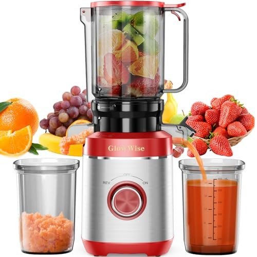 GlowWise Cold Press Juicer with Large Feeding Chute