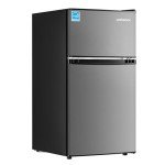 Upstreman 3.1 Cu.Ft Double Door Mini Fridge