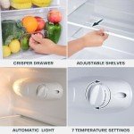 Upstreman 3.1 Cu.Ft Double Door Mini Fridge