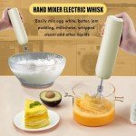 Cordless Hand Mixer Set with Whisk and Blender