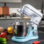 Gradient Blue 5QT Stand Mixer with Two Bowls