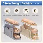 Virmate Foldable Egg Holder and Dispenser 2-Pack