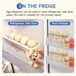 Virmate Foldable Egg Holder and Dispenser 2-Pack