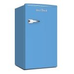 West Bend Retro Mini Fridge, 3.1 Cu.Ft, Blue